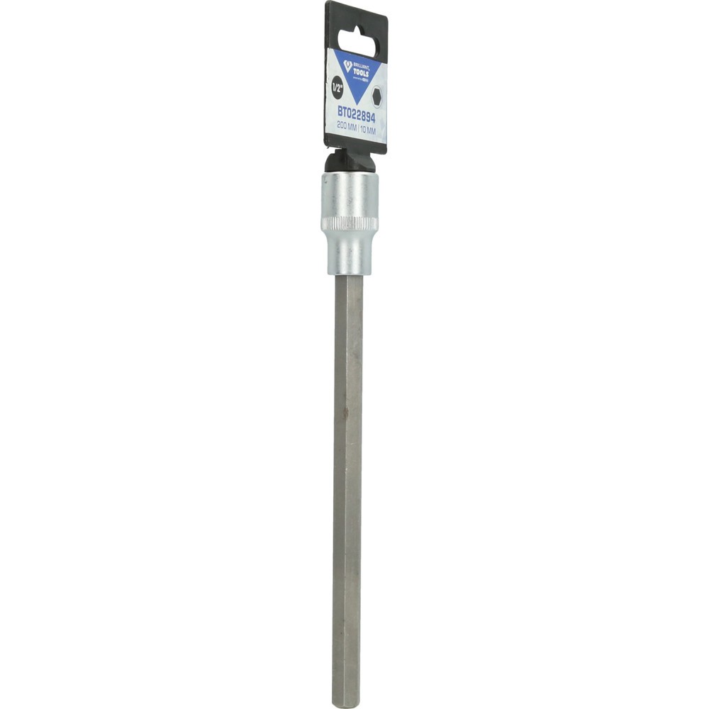 Produktabbildung Nr. 9: BRILLIANT TOOLS 1/2" Innensechskant Bit-Stecknuss, 200 mm lang, 10 mm