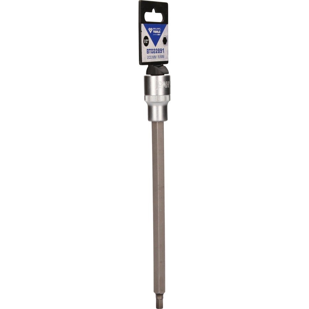 Produktabbildung Nr. 8: BRILLIANT TOOLS 1/2" Innensechskant Bit-Stecknuss, 200 mm lang, 6 mm