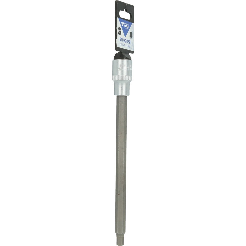 Produktabbildung Nr. 9: BRILLIANT TOOLS 1/2" Innensechskant Bit-Stecknuss, 200 mm lang, 7 mm