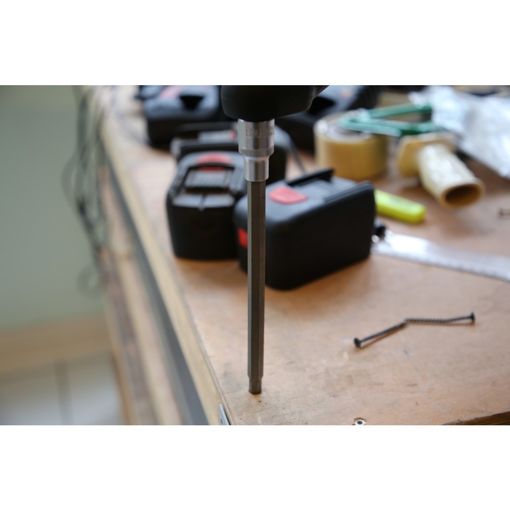 Produktabbildung Nr. 13: BRILLIANT TOOLS 1/2" Innensechskant Bit-Stecknuss, 200 mm lang, 8 mm