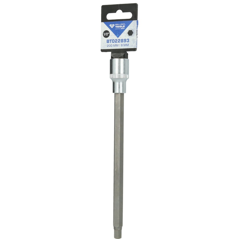 Produktabbildung Nr. 6: BRILLIANT TOOLS 1/2" Innensechskant Bit-Stecknuss, 200 mm lang, 8 mm
