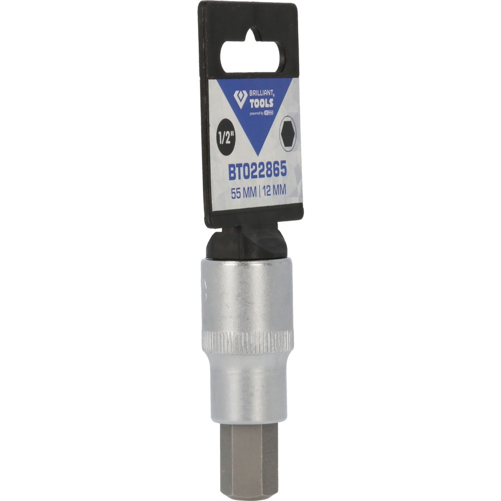 Produktabbildung Nr. 9: BRILLIANT TOOLS 1/2" Innensechskant Bit-Stecknuss, 55 mm lang, 12 mm