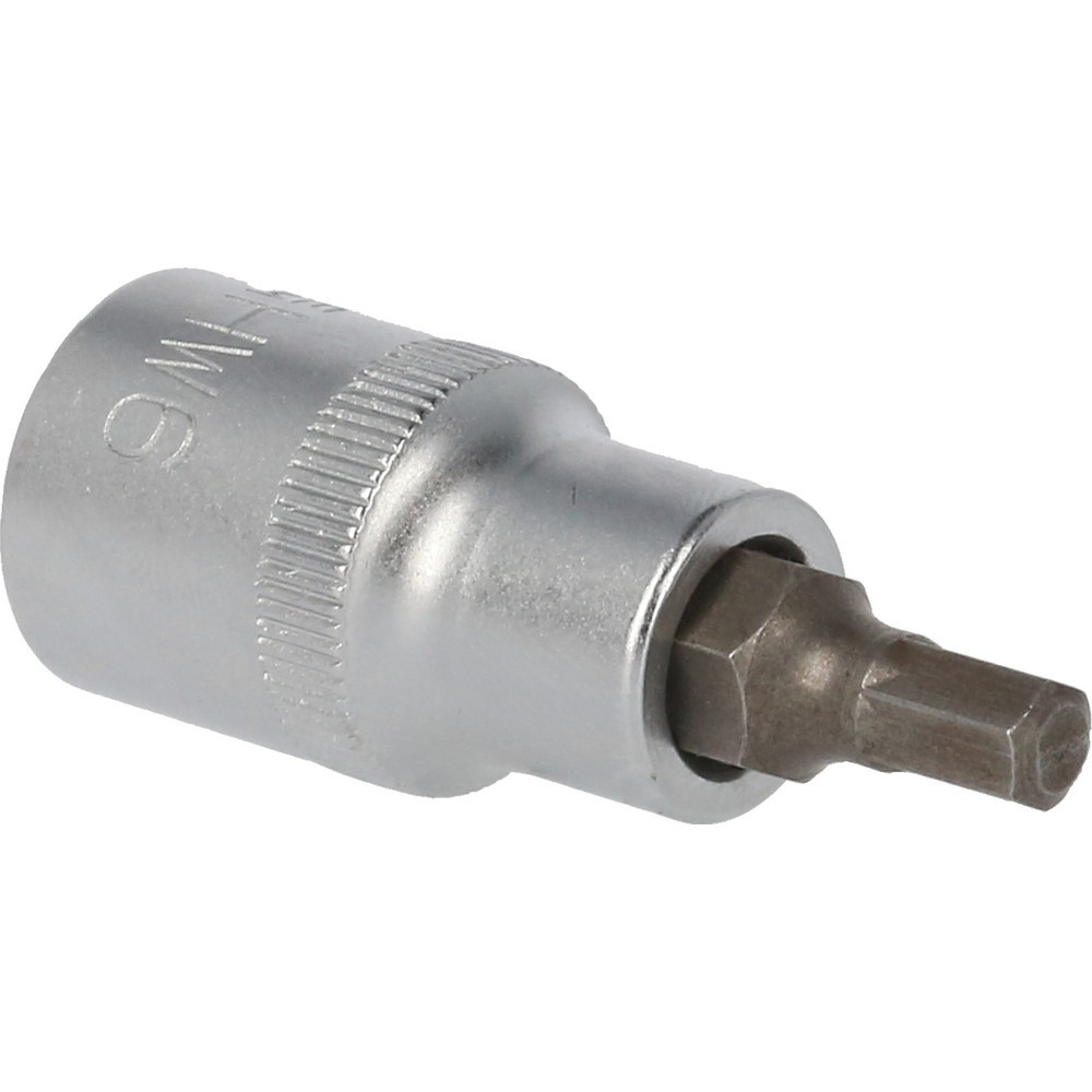 Produktabbildung: BRILLIANT TOOLS 1/2" Innensechskant Bit-Stecknuss, 55 mm lang, 6 mm