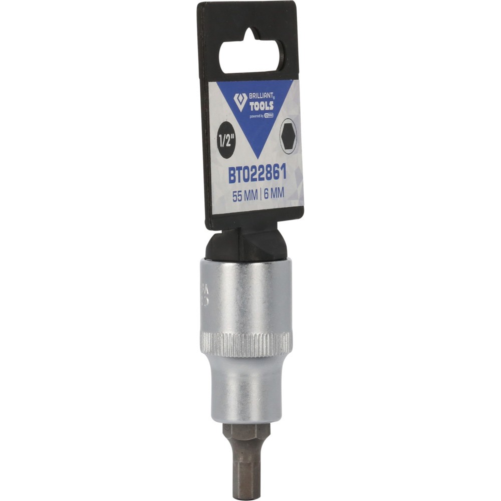 Produktabbildung Nr. 8: BRILLIANT TOOLS 1/2" Innensechskant Bit-Stecknuss, 55 mm lang, 6 mm