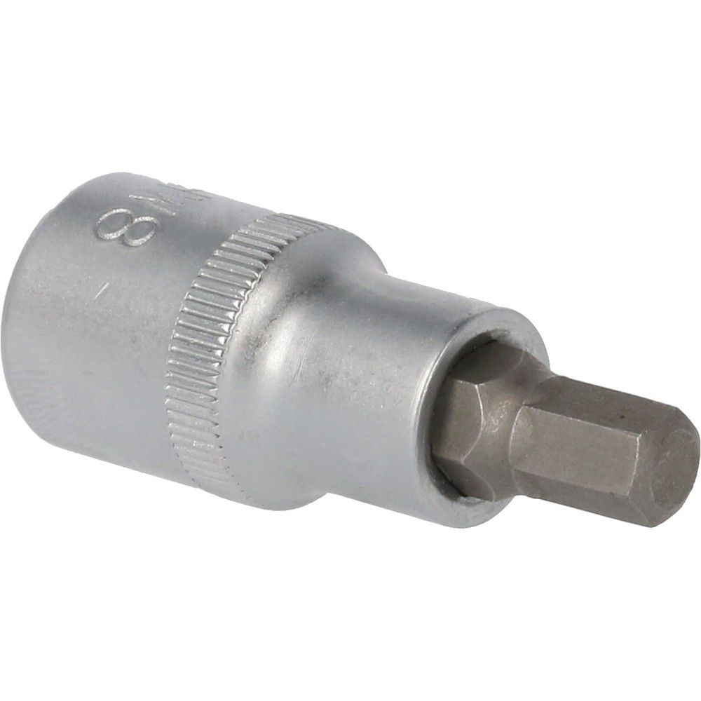 Produktabbildung: BRILLIANT TOOLS 1/2" Innensechskant Bit-Stecknuss, 55 mm lang, 8 mm