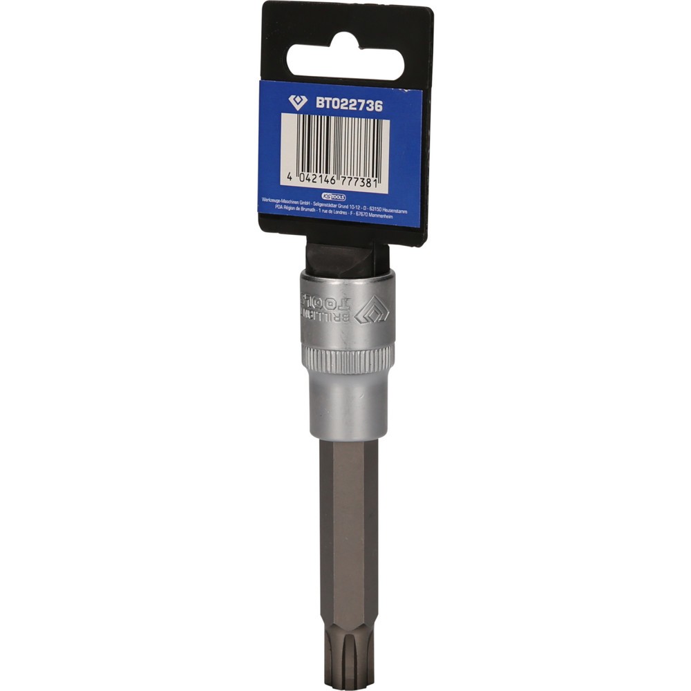 Produktabbildung Nr. 7: BRILLIANT TOOLS 1/2" RIBE-Bit-Stecknuss, 100 mm lang, M12