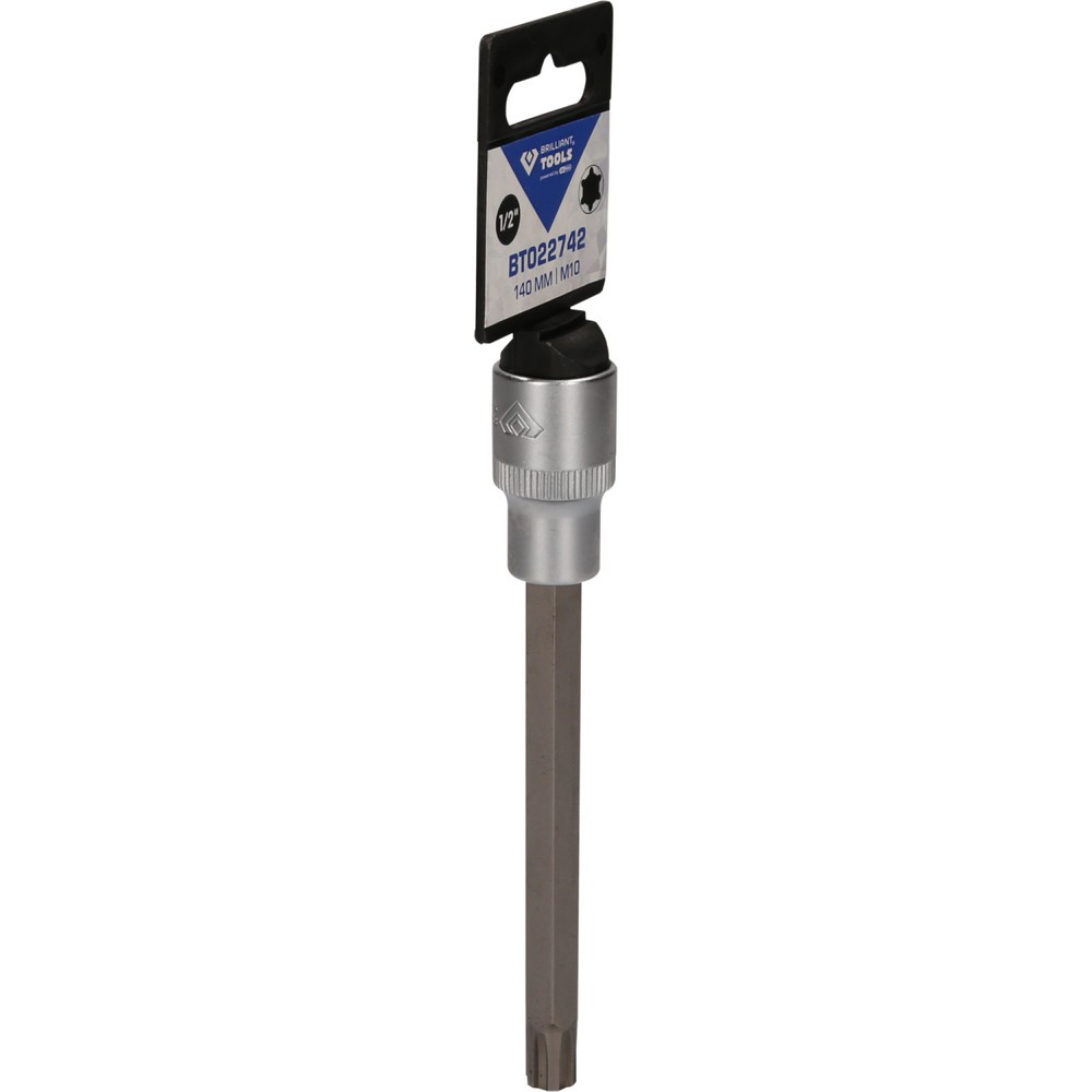 Produktabbildung Nr. 8: BRILLIANT TOOLS 1/2" RIBE-Bit-Stecknuss, 140 mm lang, M10