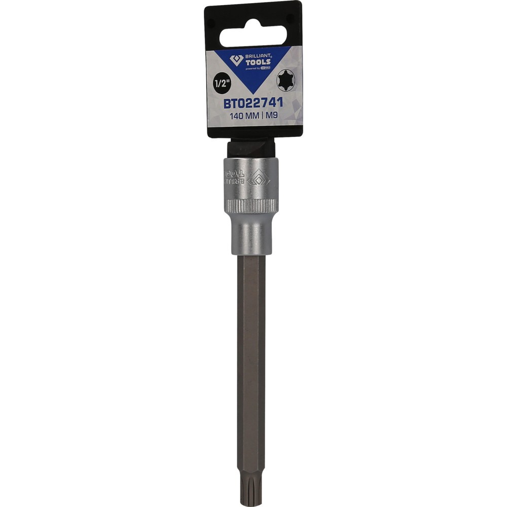 Produktabbildung Nr. 5: BRILLIANT TOOLS 1/2" RIBE-Bit-Stecknuss, 140 mm lang, M9