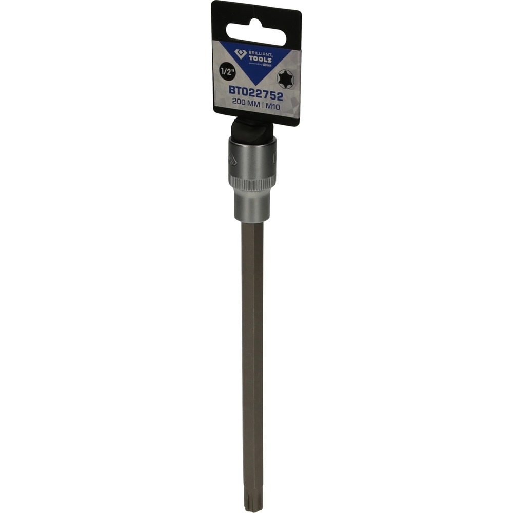 Produktabbildung Nr. 5: BRILLIANT TOOLS 1/2" RIBE-Bit-Stecknuss, 200 mm lang, M10