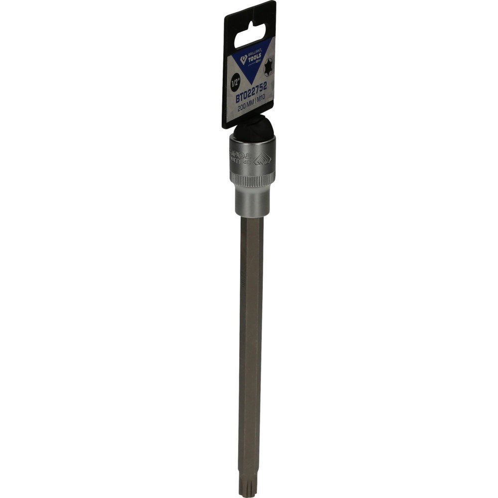Produktabbildung Nr. 8: BRILLIANT TOOLS 1/2" RIBE-Bit-Stecknuss, 200 mm lang, M10