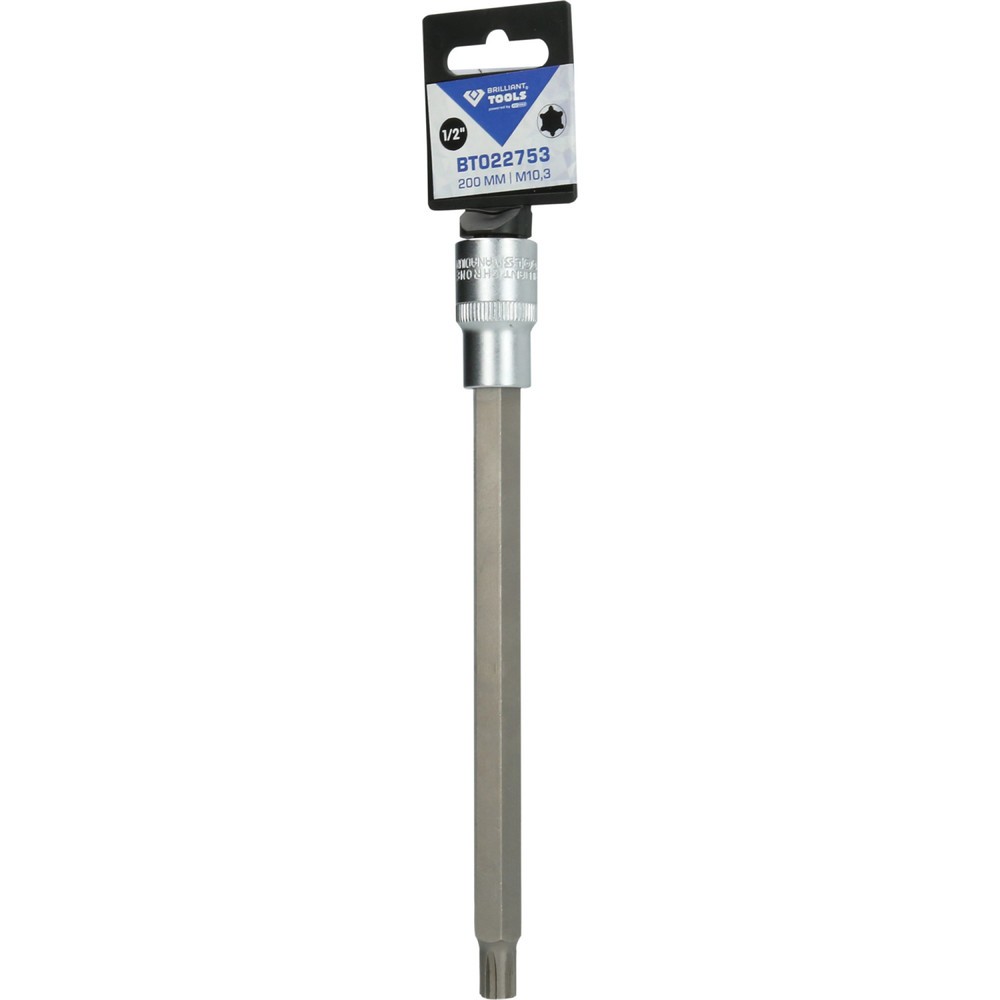 Produktabbildung Nr. 5: BRILLIANT TOOLS 1/2" RIBE-Bit-Stecknuss, 200 mm lang, M10,3