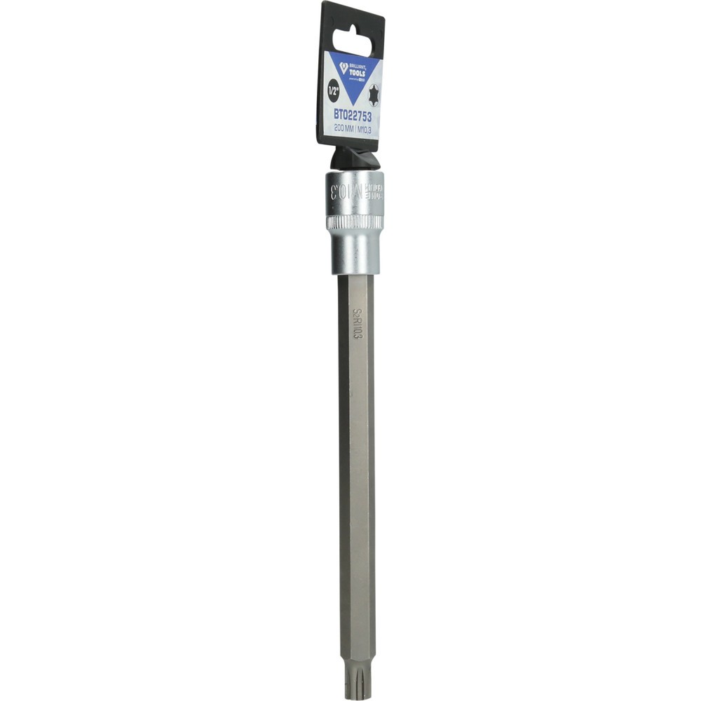 Produktabbildung Nr. 8: BRILLIANT TOOLS 1/2" RIBE-Bit-Stecknuss, 200 mm lang, M10,3