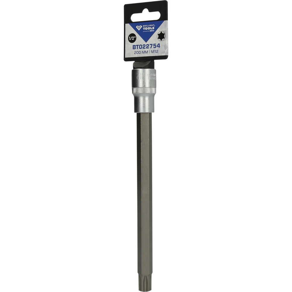 Produktabbildung Nr. 5: BRILLIANT TOOLS 1/2" RIBE-Bit-Stecknuss, 200 mm lang, M12