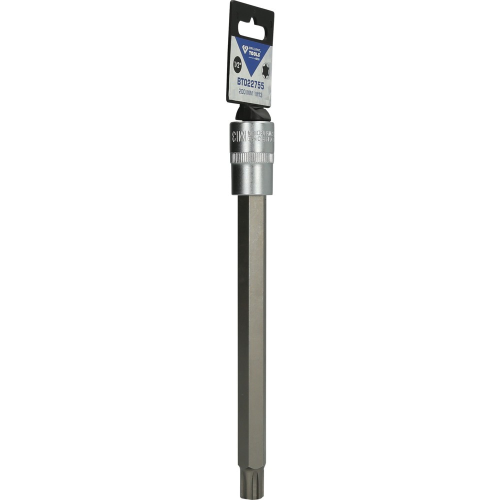 Produktabbildung Nr. 8: BRILLIANT TOOLS 1/2" RIBE-Bit-Stecknuss, 200 mm lang, M13