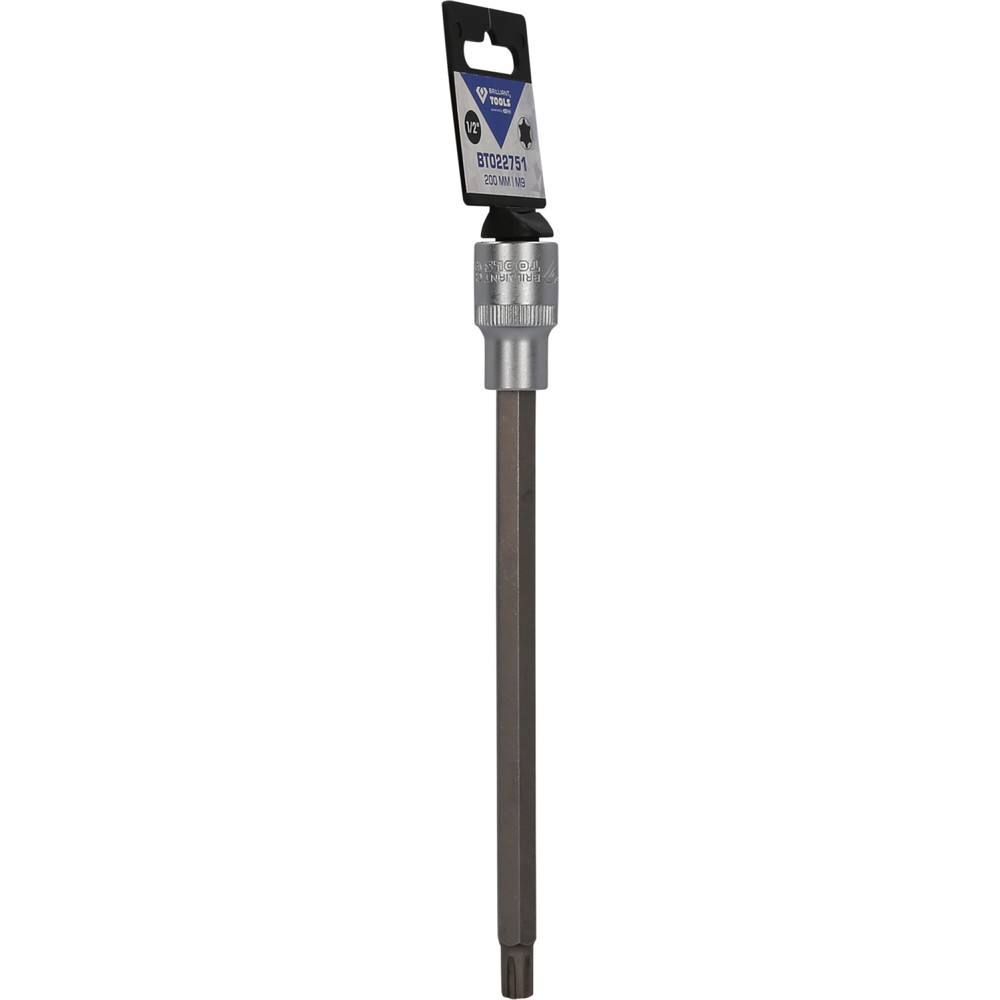 Produktabbildung Nr. 8: BRILLIANT TOOLS 1/2" RIBE-Bit-Stecknuss, 200 mm lang, M9
