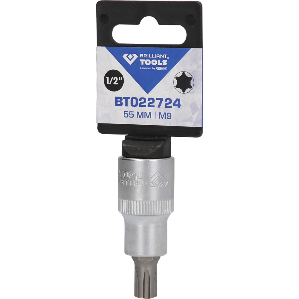 Produktabbildung Nr. 5: BRILLIANT TOOLS 1/2" RIBE-Bit-Stecknuss, 55 mm lang, M9