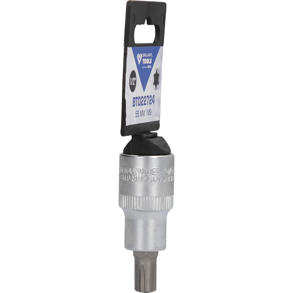 Produktabbildung Nr. 8: BRILLIANT TOOLS 1/2" RIBE-Bit-Stecknuss, 55 mm lang, M9