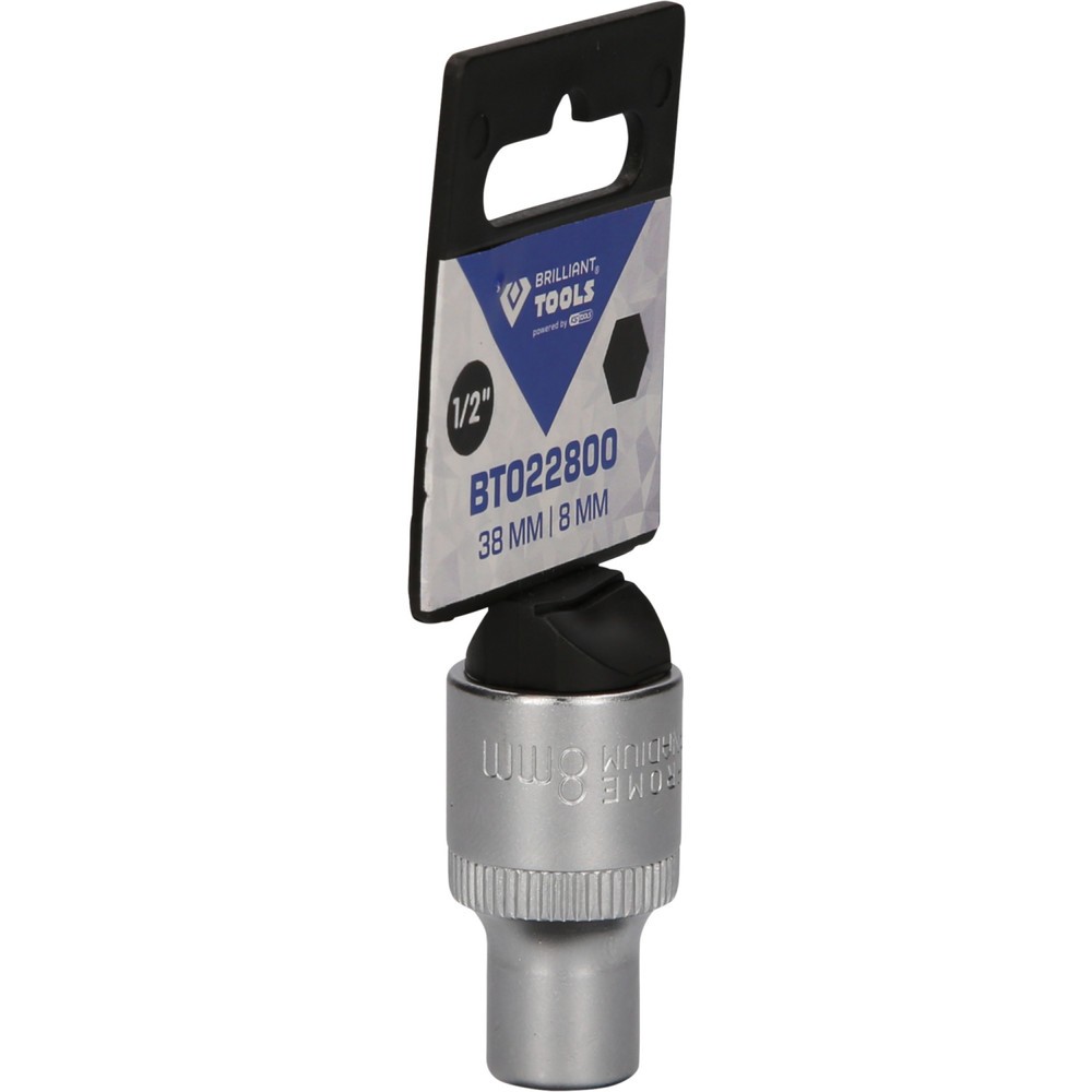 Produktabbildung Nr. 8: BRILLIANT TOOLS 1/2" Sechskant-Stecknuss, 8 mm