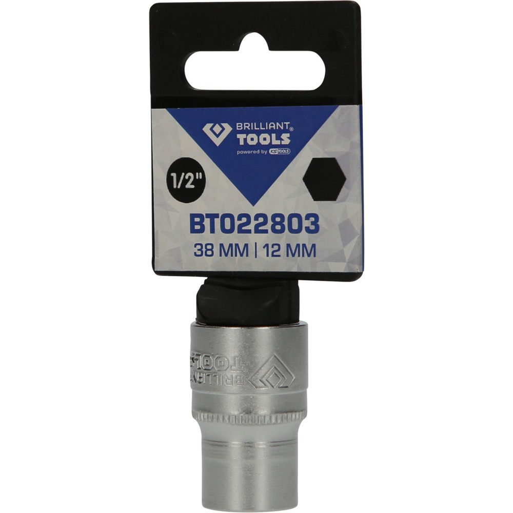 Produktabbildung Nr. 5: BRILLIANT TOOLS 1/2" Sechskant-Stecknuss, 12 mm