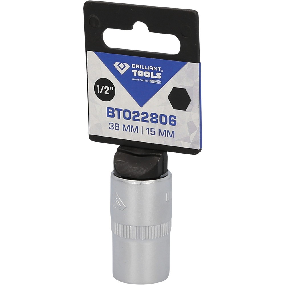 Produktabbildung Nr. 5: BRILLIANT TOOLS 1/2" Sechskant-Stecknuss, 15 mm