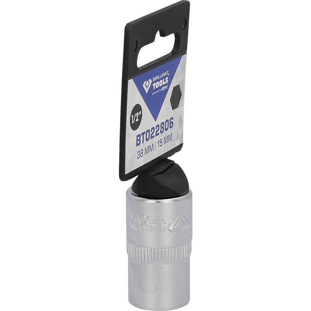 Produktabbildung Nr. 8: BRILLIANT TOOLS 1/2" Sechskant-Stecknuss, 15 mm