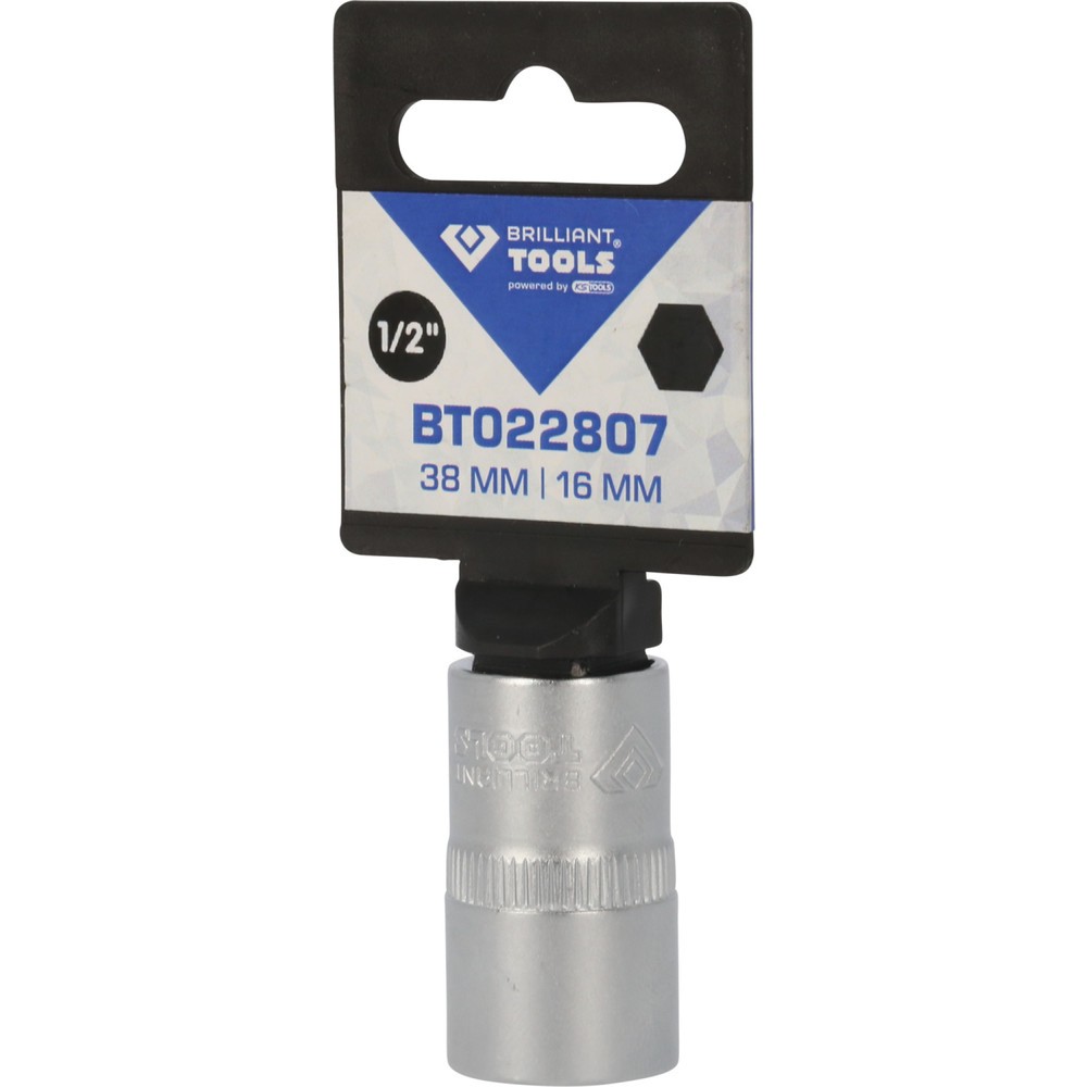 Produktabbildung Nr. 5: BRILLIANT TOOLS 1/2" Sechskant-Stecknuss, 16 mm