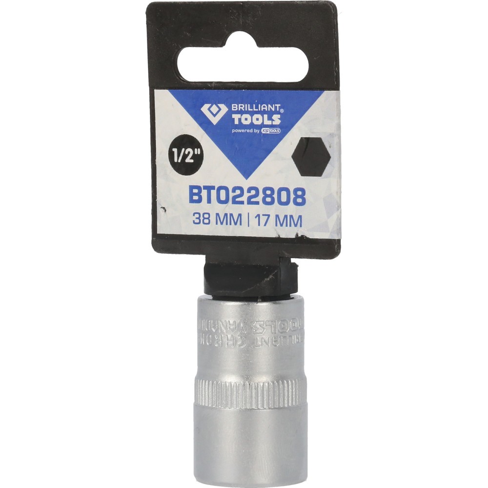Produktabbildung Nr. 5: BRILLIANT TOOLS 1/2" Sechskant-Stecknuss, 17 mm