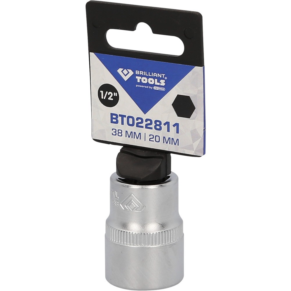 Produktabbildung Nr. 5: BRILLIANT TOOLS 1/2" Sechskant-Stecknuss, 20 mm
