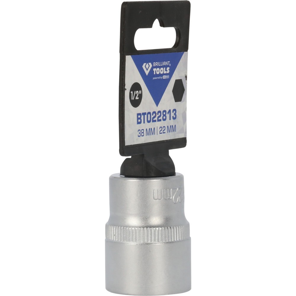 Produktabbildung Nr. 8: BRILLIANT TOOLS 1/2" Sechskant-Stecknuss, 22 mm