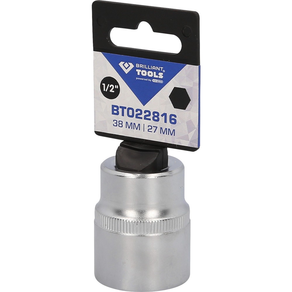 Produktabbildung Nr. 5: BRILLIANT TOOLS 1/2" Sechskant-Stecknuss, 27 mm