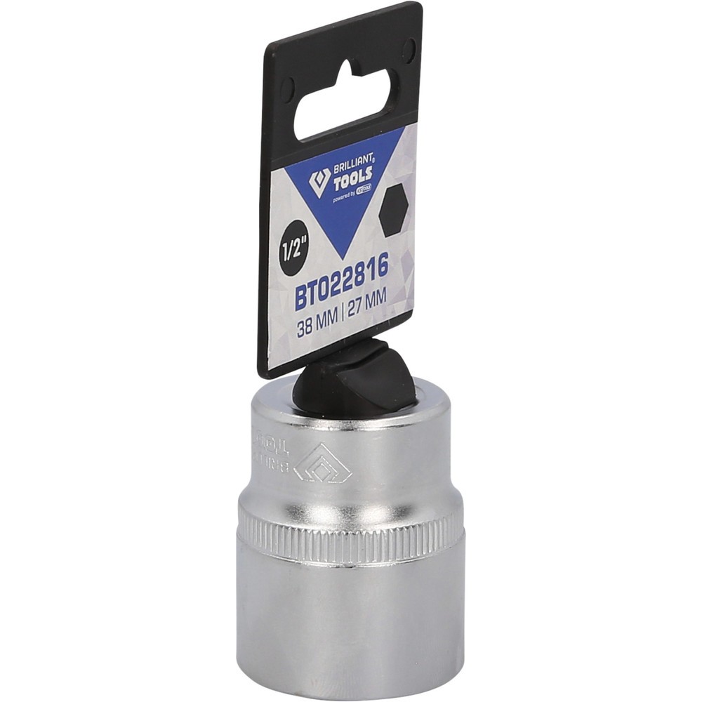 Produktabbildung Nr. 8: BRILLIANT TOOLS 1/2" Sechskant-Stecknuss, 27 mm