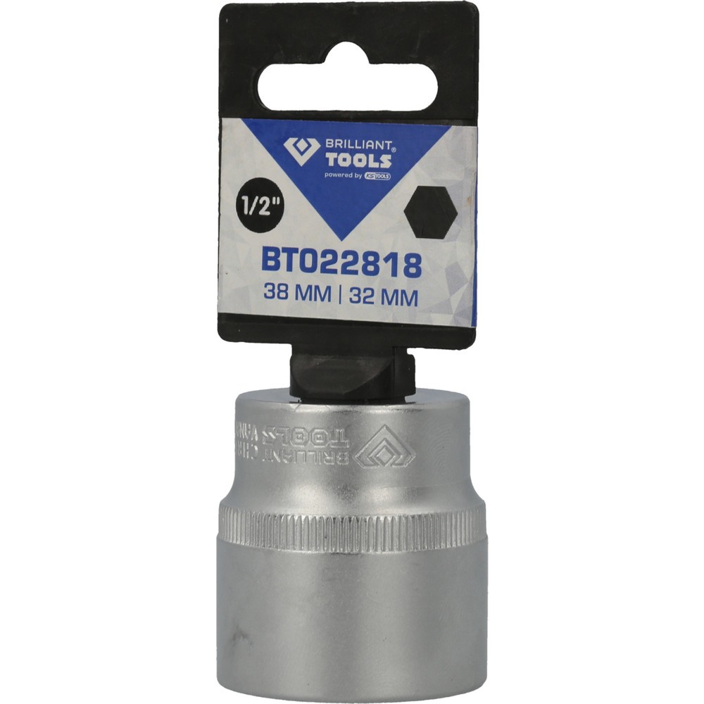 Produktabbildung Nr. 5: BRILLIANT TOOLS 1/2" Sechskant-Stecknuss, 32 mm