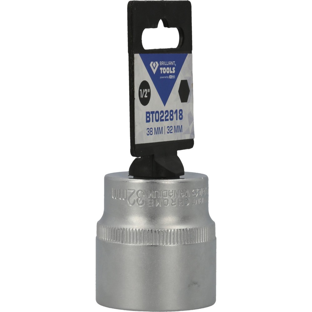Produktabbildung Nr. 8: BRILLIANT TOOLS 1/2" Sechskant-Stecknuss, 32 mm