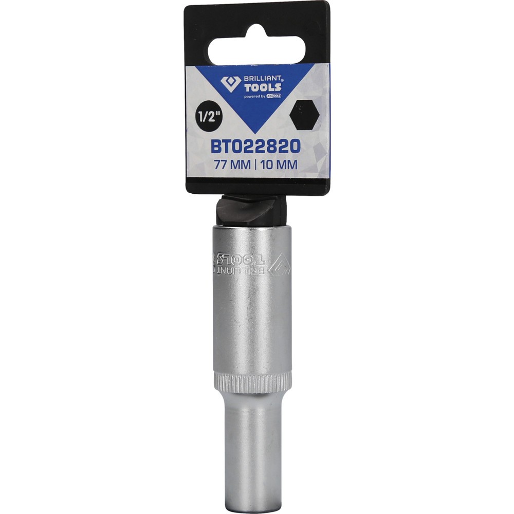 Produktabbildung Nr. 5: BRILLIANT TOOLS 1/2" Sechskant-Stecknuss, lange Ausführung, 10 mm