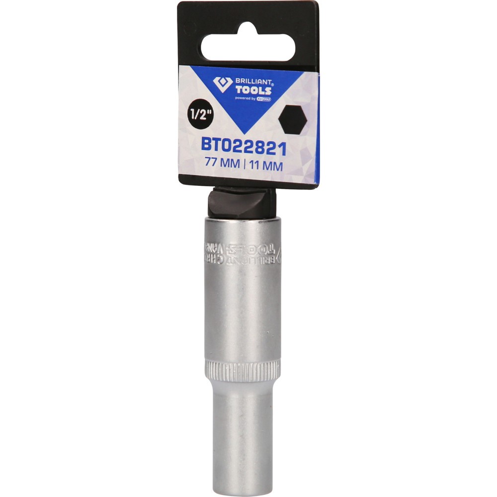 Produktabbildung Nr. 5: BRILLIANT TOOLS 1/2" Sechskant-Stecknuss, lange Ausführung, 11 mm