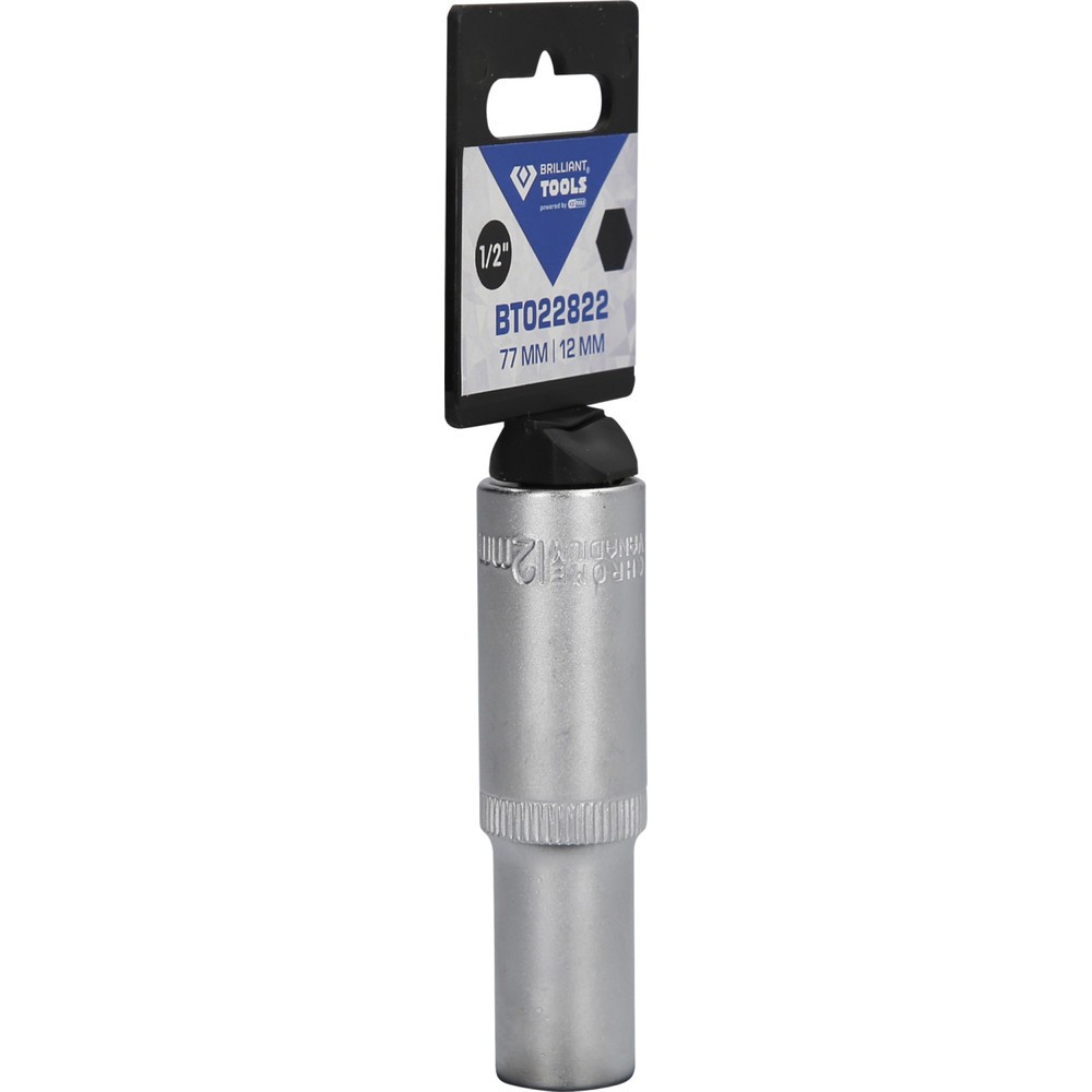 Produktabbildung Nr. 9: BRILLIANT TOOLS 1/2" Sechskant-Stecknuss, lange Ausführung, 12 mm