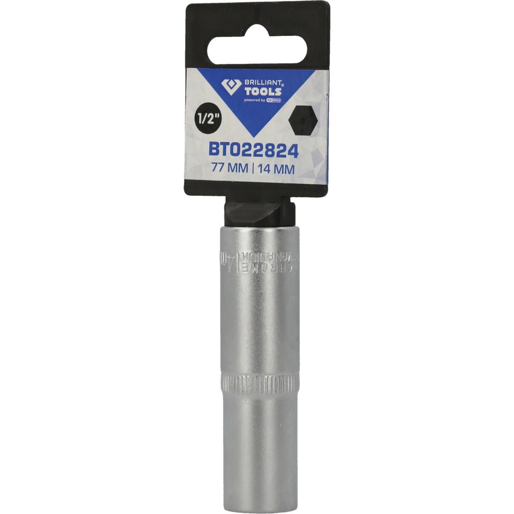 Produktabbildung Nr. 6: BRILLIANT TOOLS 1/2" Sechskant-Stecknuss, lange Ausführung, 14 mm