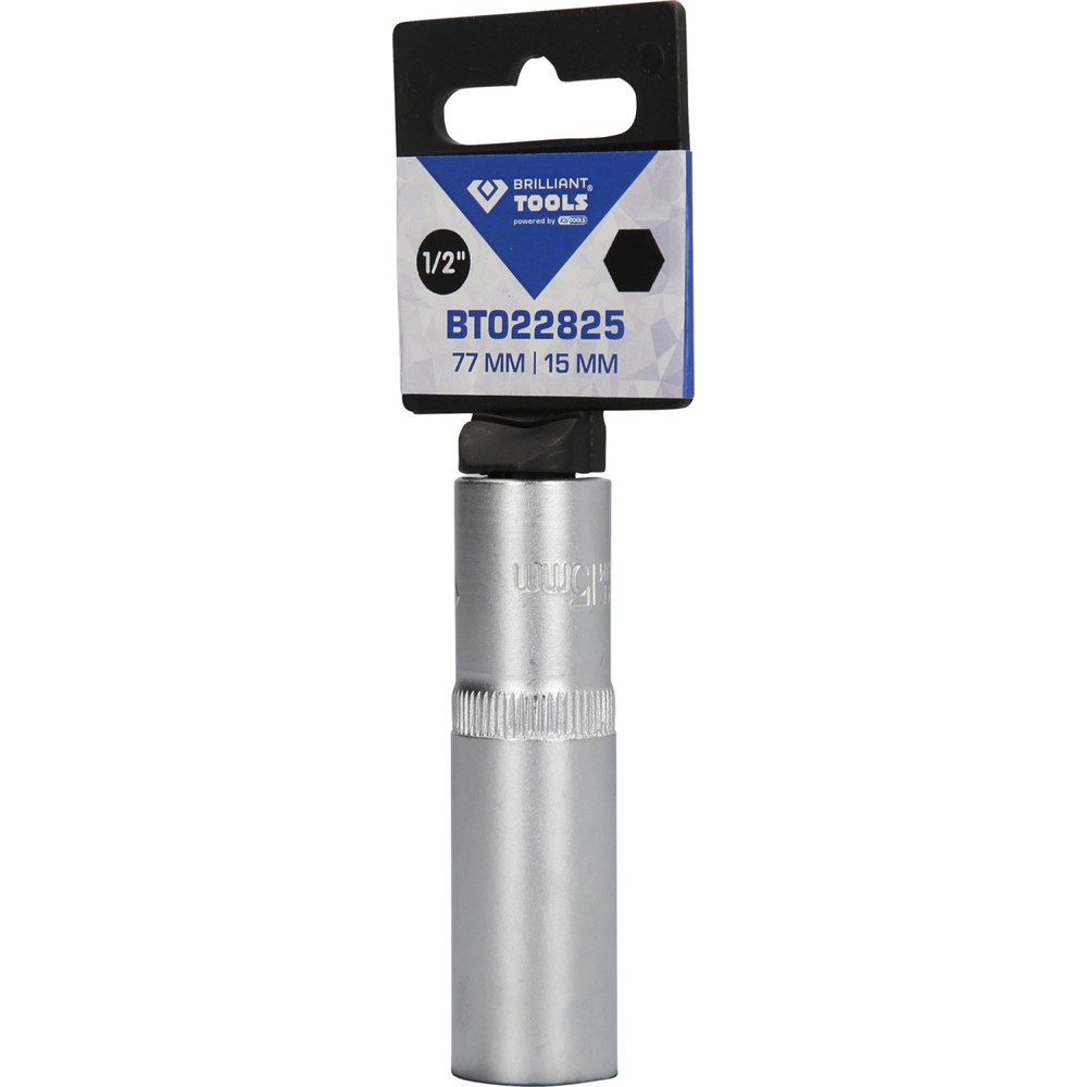 Produktabbildung Nr. 6: BRILLIANT TOOLS 1/2" Sechskant-Stecknuss, lange Ausführung, 15 mm