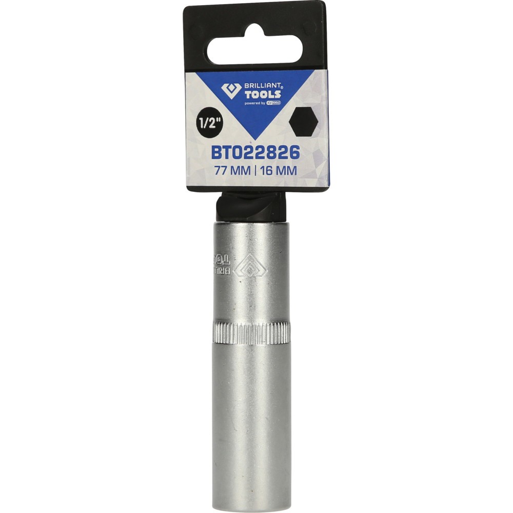 Produktabbildung Nr. 6: BRILLIANT TOOLS 1/2" Sechskant-Stecknuss, lange Ausführung, 16 mm