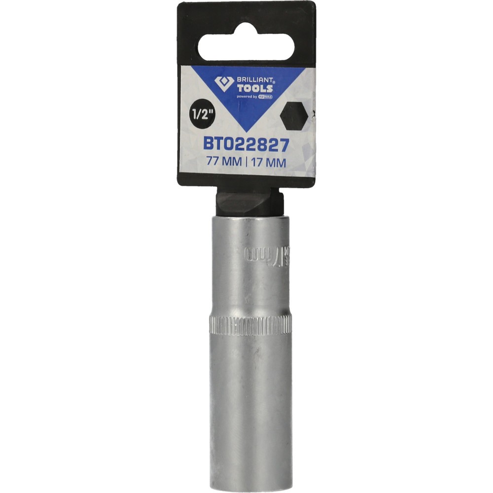 Produktabbildung Nr. 6: BRILLIANT TOOLS 1/2" Sechskant-Stecknuss, lange Ausführung, 17 mm