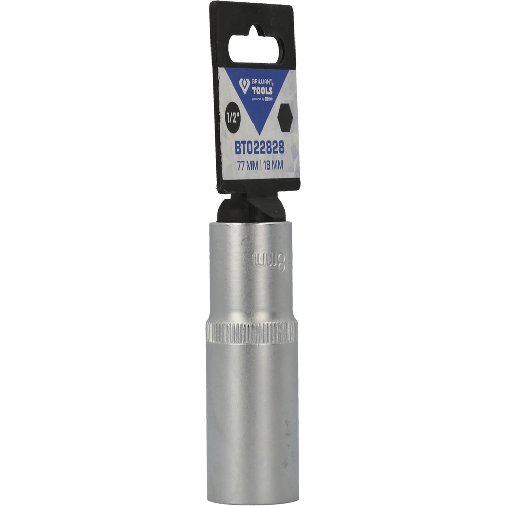 Produktabbildung Nr. 9: BRILLIANT TOOLS 1/2" Sechskant-Stecknuss, lange Ausführung, 18 mm