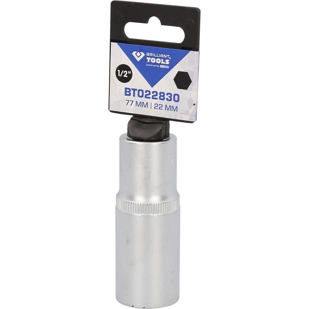 Produktabbildung Nr. 5: BRILLIANT TOOLS 1/2" Sechskant-Stecknuss, lange Ausführung, 22 mm
