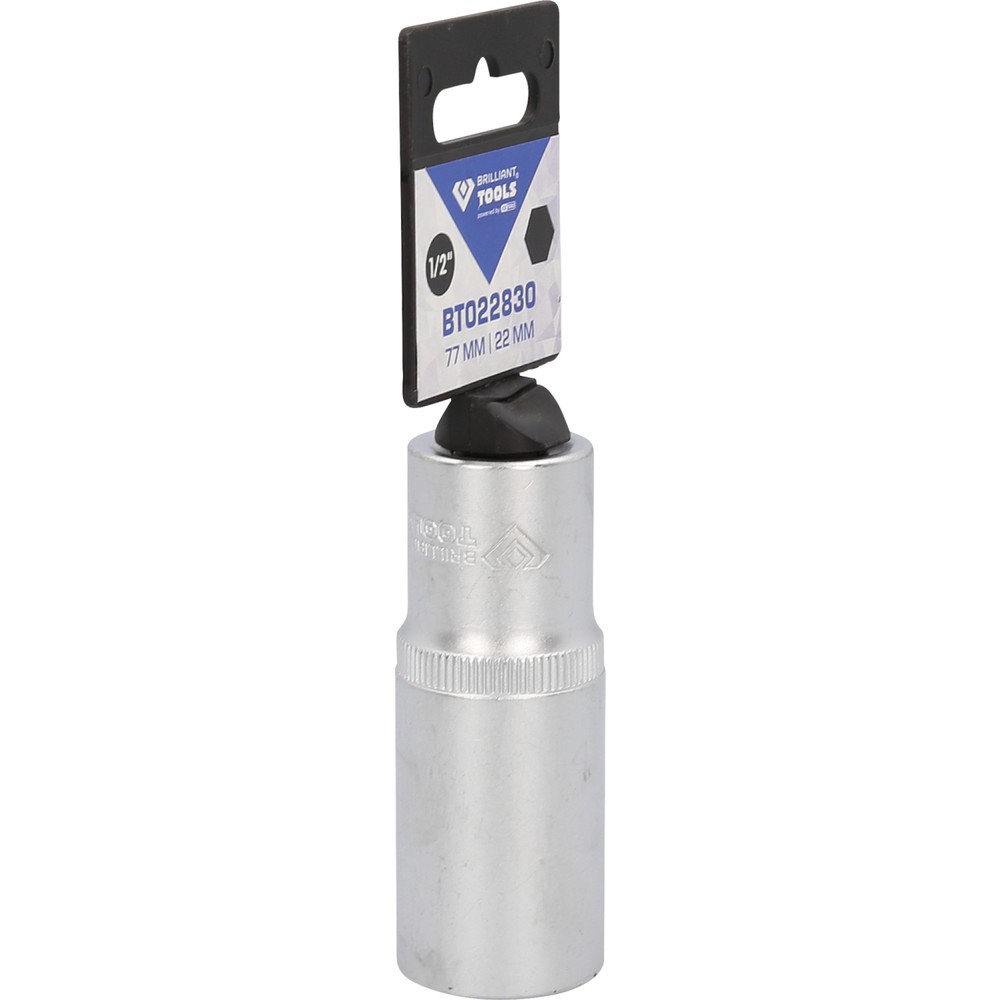 Produktabbildung Nr. 8: BRILLIANT TOOLS 1/2" Sechskant-Stecknuss, lange Ausführung, 22 mm