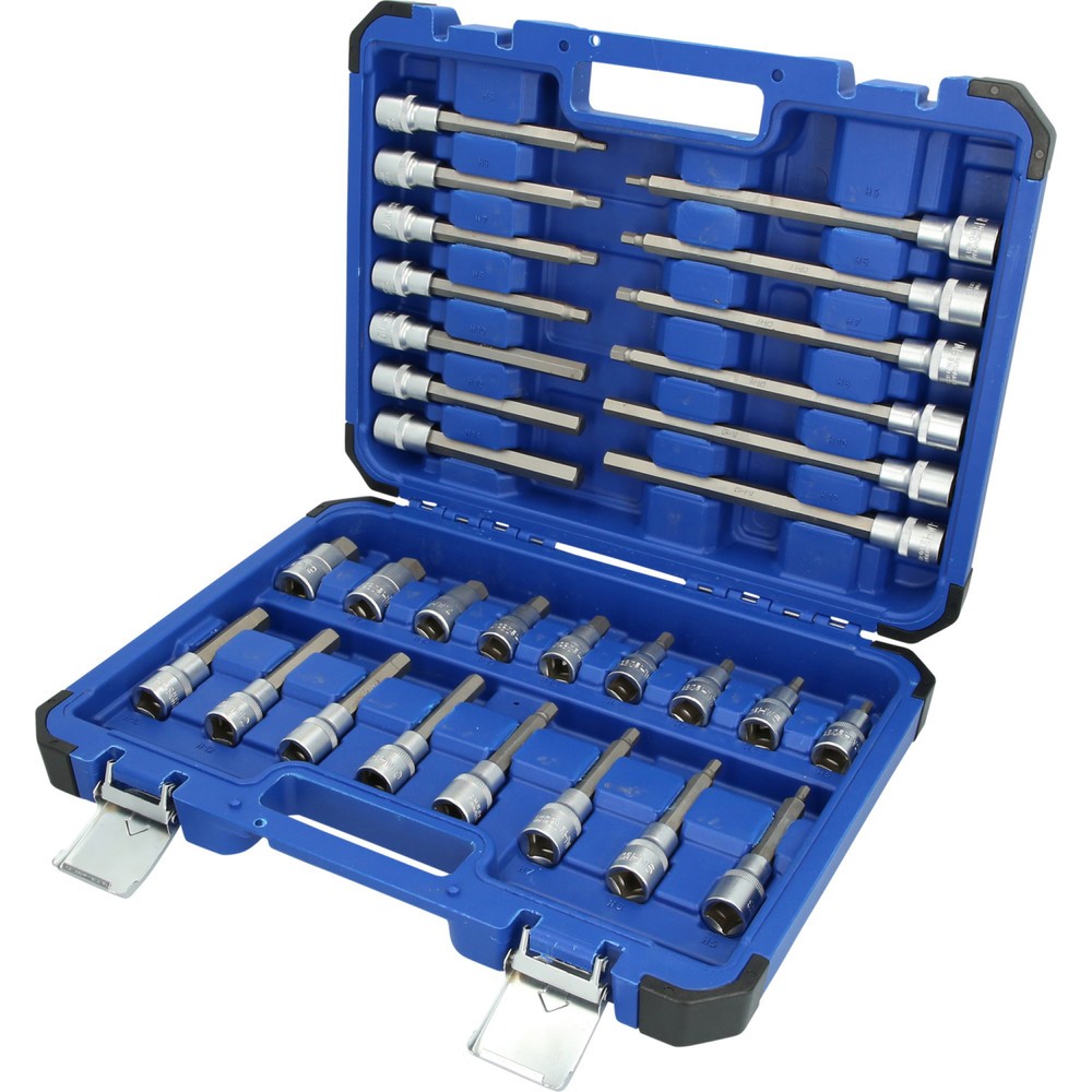 Produktabbildung: BRILLIANT TOOLS 1/2" Steckschlüssel-Satz, 30-tlg, Innensechskant-Profil