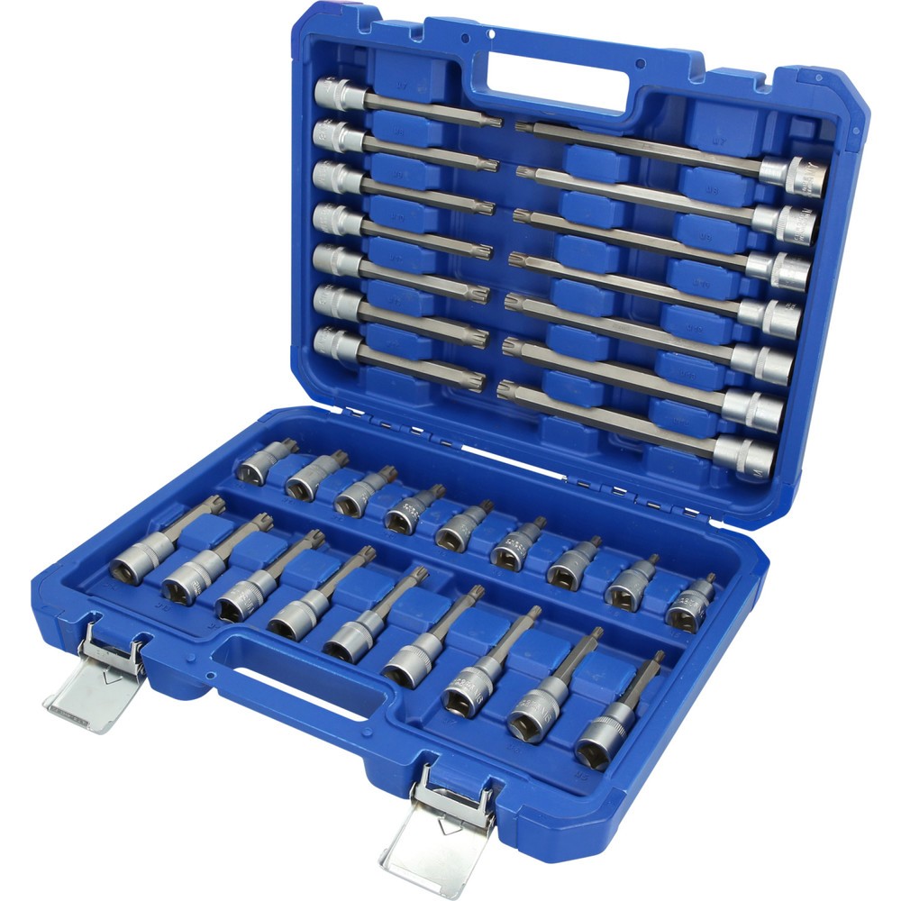 Produktabbildung Nr. 2: BRILLIANT TOOLS 1/2" Steckschlüssel-Satz, 32-tlg, RIBE Profil