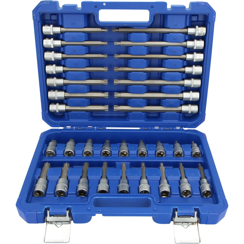 Produktabbildung Nr. 8: BRILLIANT TOOLS 1/2" Steckschlüssel-Satz, 32-tlg, RIBE Profil