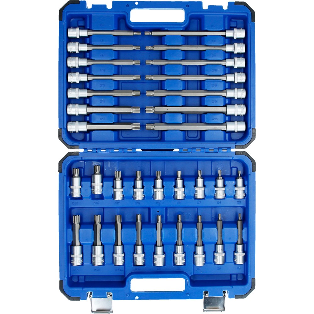 Produktabbildung Nr. 9: BRILLIANT TOOLS 1/2" Steckschlüssel-Satz, 32-tlg, RIBE Profil