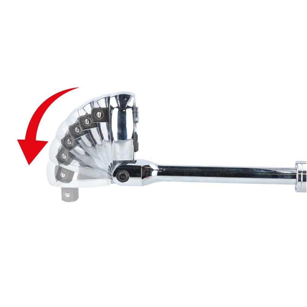 Produktabbildung Nr. 2: BRILLIANT TOOLS 1/2" Teleskop-Umschaltknarre mit flexibelem Kopf