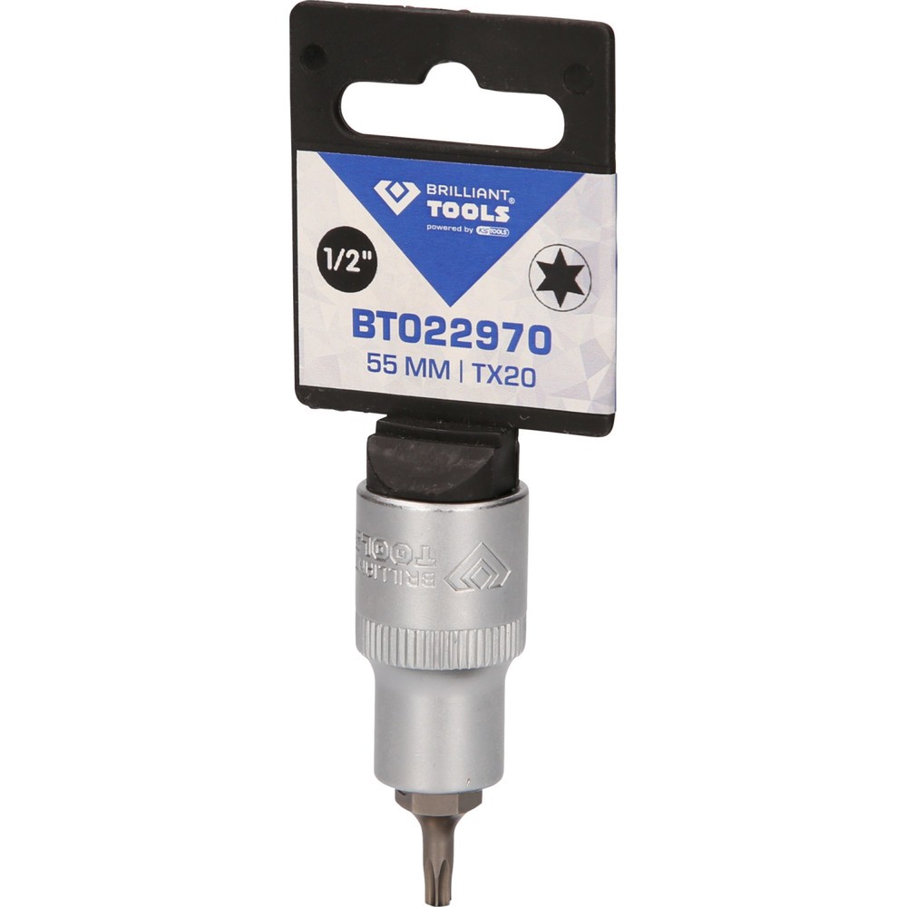 Produktabbildung Nr. 5: BRILLIANT TOOLS 1/2" Torx-Bit-Stecknuss, 55 mm lang, T20