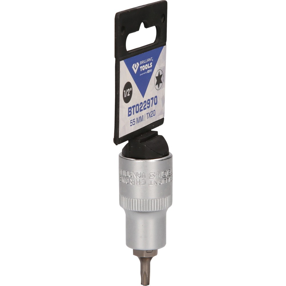 Produktabbildung Nr. 8: BRILLIANT TOOLS 1/2" Torx-Bit-Stecknuss, 55 mm lang, T20